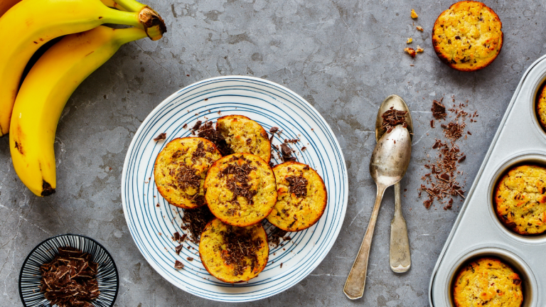 High-Fiber Chocolate Banana Muffins with Inulin High-Fiber Chocolate Banana Muffins with Inulin