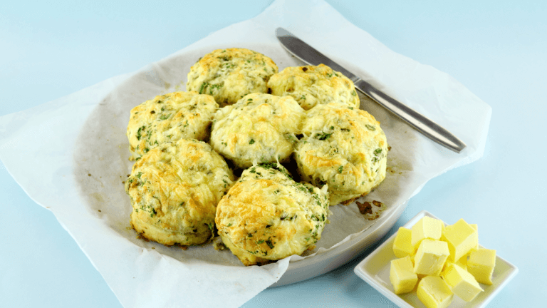 Fiber-Packed Spinach & Feta Scones with Chicory Root