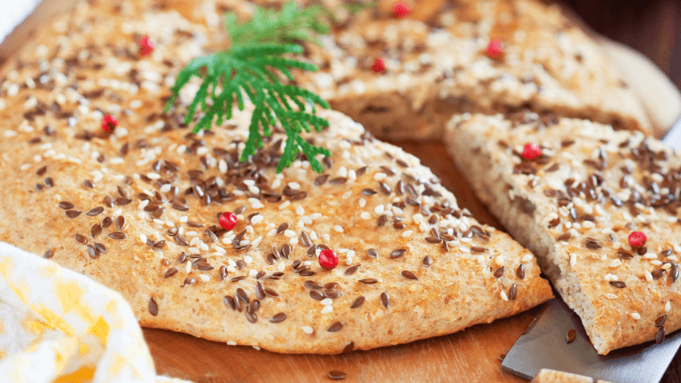 Spiced Cauliflower Flatbread with Inulin & Flax